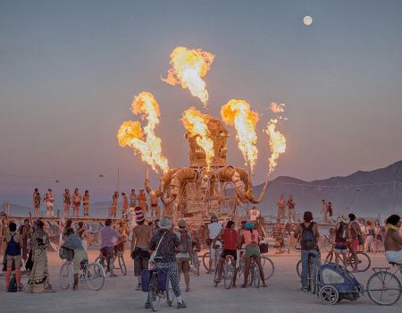 Украинские арт-объекты "Черное облако" и "Точка единения" вошли в топ на Burning Man 2025