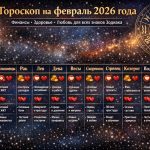 Детальный гороскоп на февраль 2026: финансы, здоровье, любовь для всех знаков Зодиака