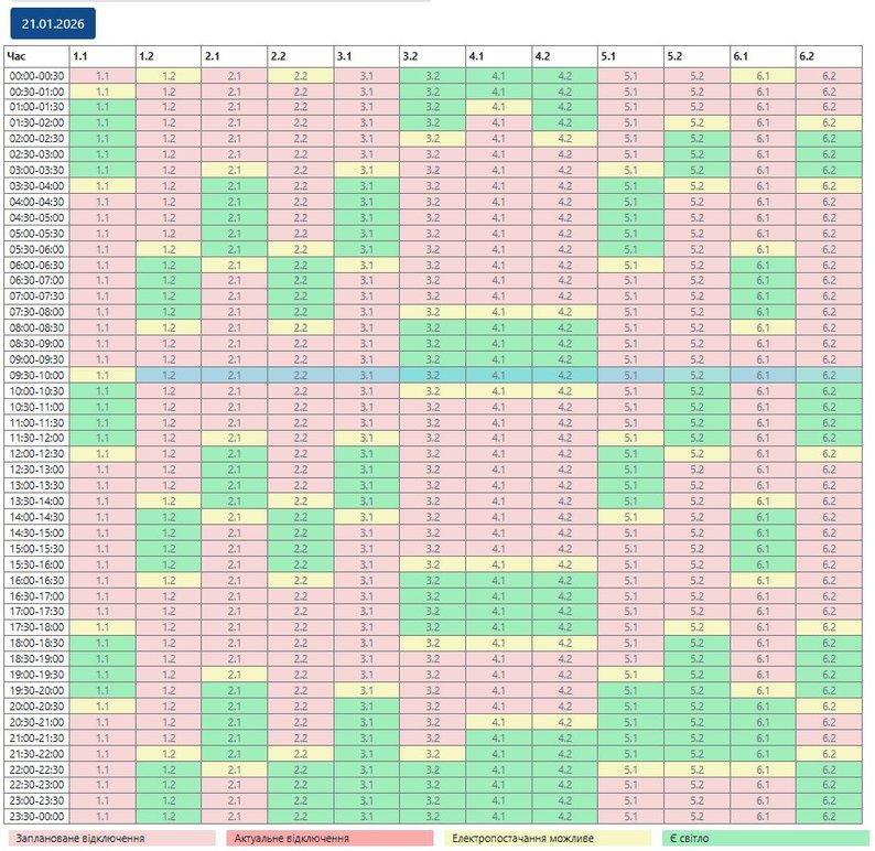 Когда не будет света в Николаевской области 21 января: обновленный график на день