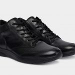 Мужские кожаные кроссовки