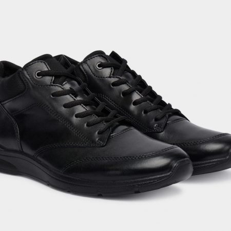 Мужские кожаные кроссовки