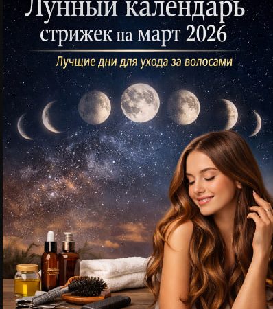 Лунный календарь стрижек на март 2026: лучшие дни для ухода за волосами