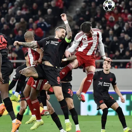 Байер – Олимпиакос: прогноз на матч Лиги чемпионов 24 февраля. Где смотреть онлайн в Украине?