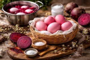 Как сделать розовые пасхальные яйца без красителей: простой способ окрашивания свеклой