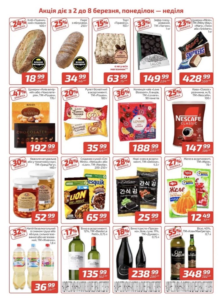 Велмарт снижает цены с 2 по 8 марта: каталог скидок и полный список товаров недели