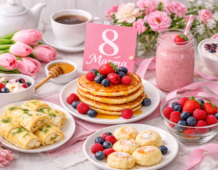 Как приготовить праздничный завтрак на 8 марта: лучшие идеи с пошаговыми рецептами