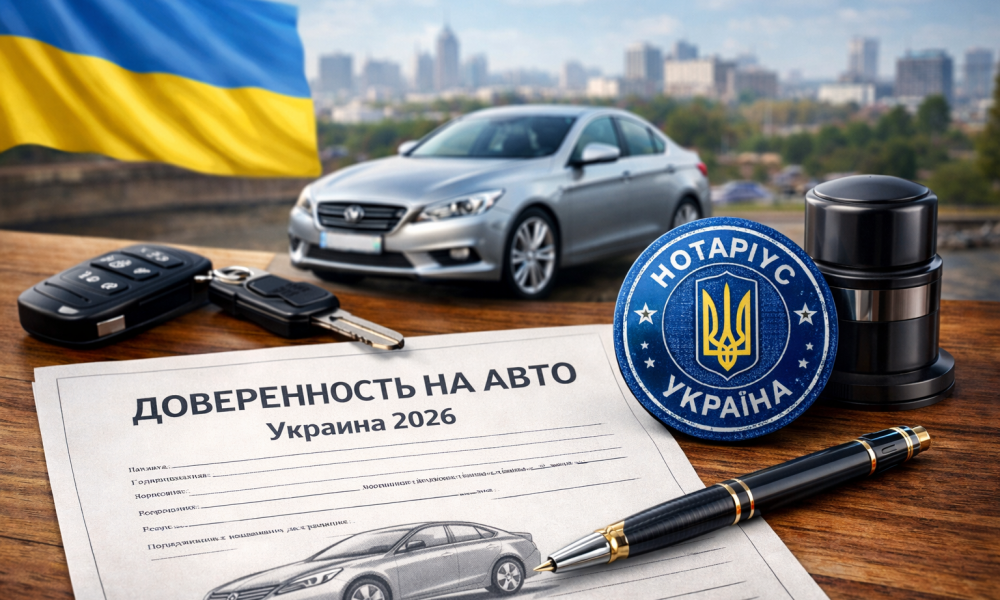 Как оформить доверенность на авто в Украине в 2026 году: пошаговая инструкция