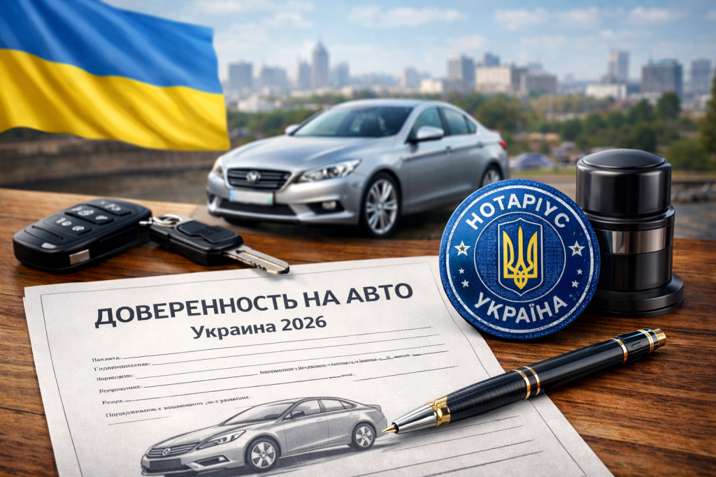 Как оформить доверенность на авто в Украине в 2026 году: пошаговая инструкция