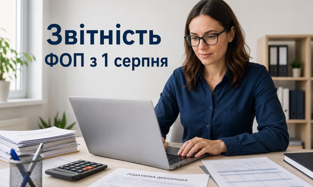 Новая отчетность для ФОП с 1 августа: что изменится и как подать расчет
