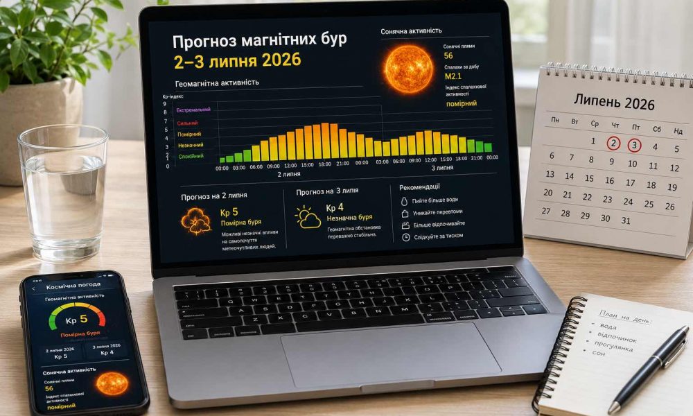 Магнитные бури 2–3 июля 2026: когда будет самый высокий Kp и что важно знать