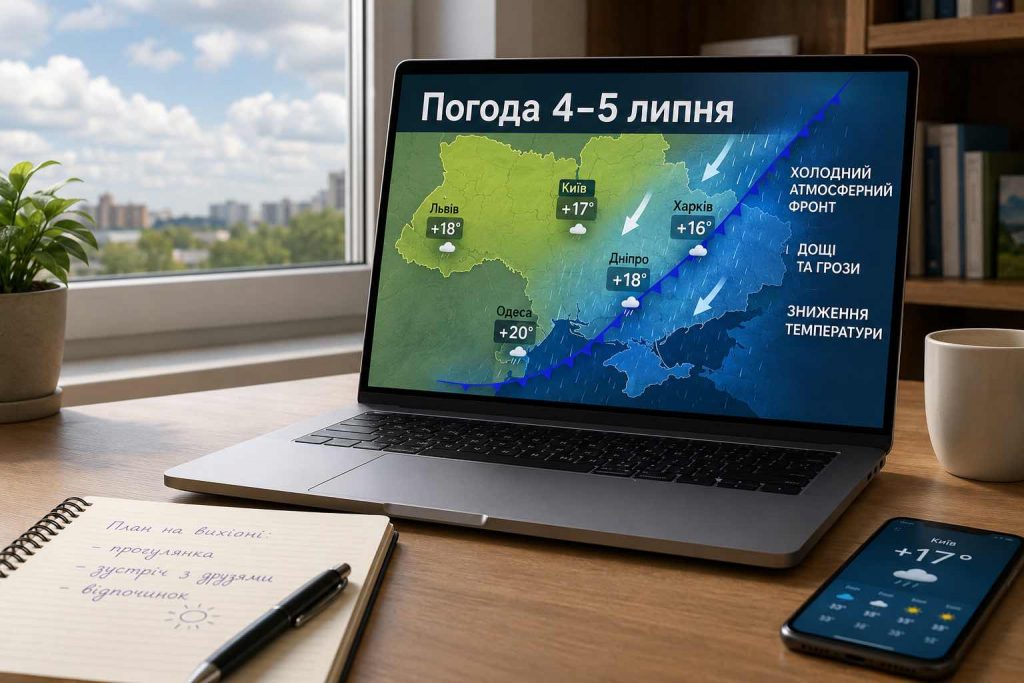 Холодный фронт идет в Украину: какой будет погода 4–5 июля — прогноз по регионам