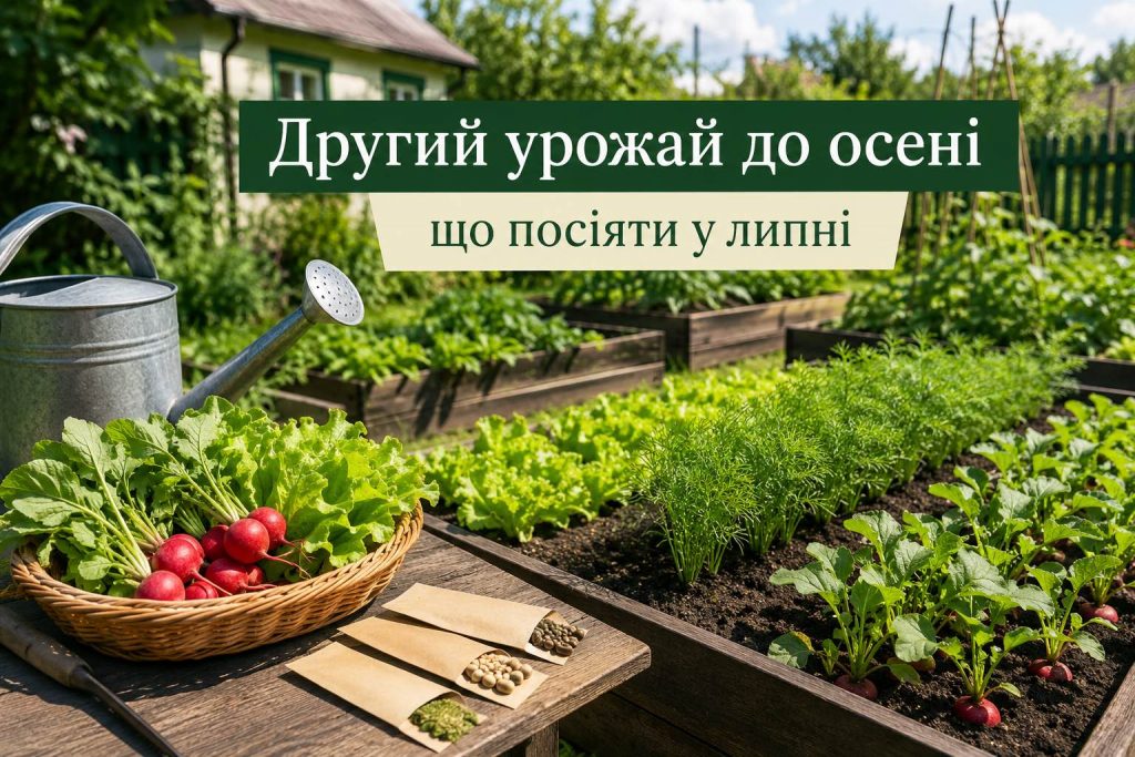 Второй урожай до осени: какие овощи и зелень еще можно посеять в июле 2026