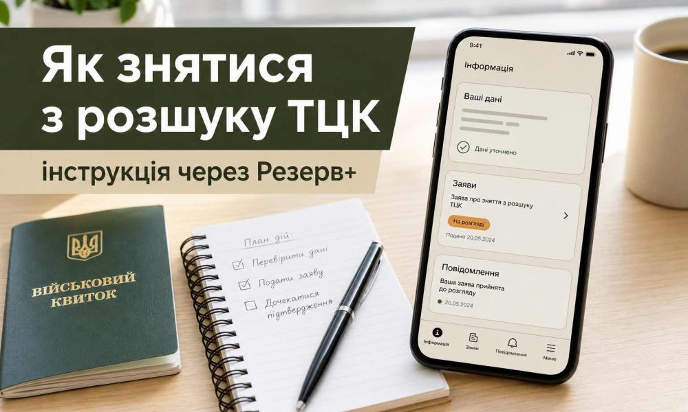 Розыск ТЦК в Резерв+: что делать, как убрать статус и когда платить штраф