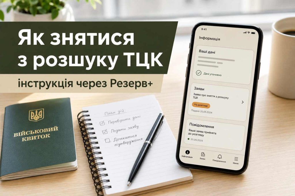 Розыск ТЦК в Резерв+: что делать, как убрать статус и когда платить штраф