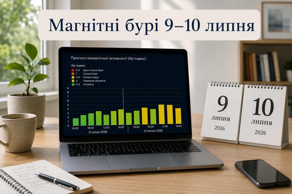 Прогноз солнечной активности на 9 и 10 июля: будут ли магнитные бури и какой Kp ожидается по часам