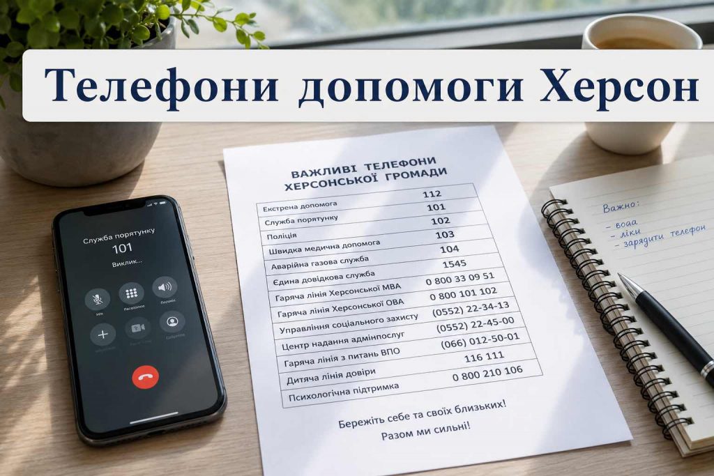 Куда обращаться за помощью жителям Херсона: активные телефоны служб и горячих линий Куда обращаться за помощью жителям Херсона: активные телефоны служб и горячих линий