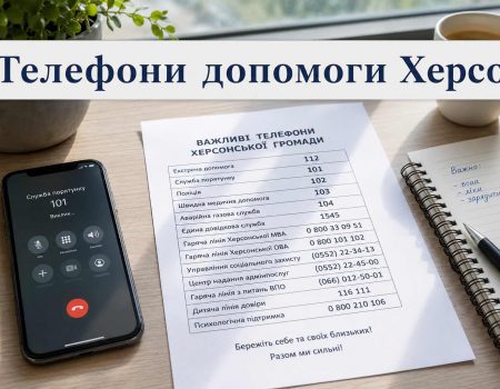 Куда обращаться за помощью жителям Херсона: активные телефоны служб и горячих линий