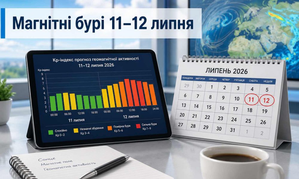 Прогноз магнитных бурь на выходные: когда ждать самый высокий Kp 11–12 июля