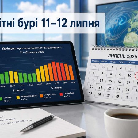 Прогноз магнитных бурь на выходные: когда ждать самый высокий Kp 11–12 июля