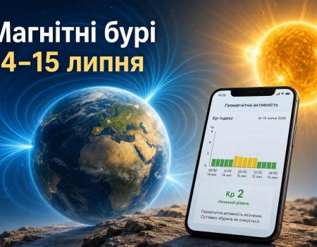 Магнитные бури 14–15 июля 2026: точный Kp по часам и время главного пика