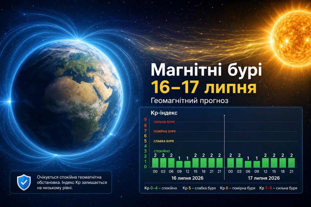 Будут ли магнитные бури 16–17 июля: свежий прогноз индекса Kp по часам и пиковые периды Будут ли магнитные бури 16–17 июля: свежий прогноз индекса Kp по часам и пиковые периды