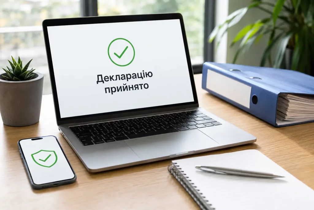  электронный кабинет налогоплательщика на ноутбуке.