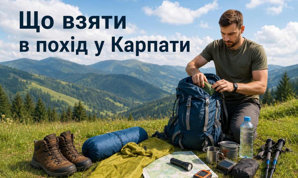 Что взять с собой в поход в Карпаты: список самых необходимых вещей