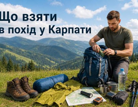 Что взять с собой в поход в Карпаты: список самых необходимых вещей