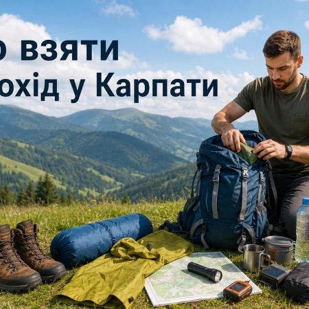 Что взять с собой в поход в Карпаты: список самых необходимых вещей