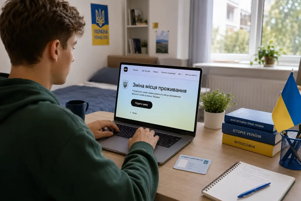 Как студентам изменить место регистрации в общежитии в «Дії»: пошаговая инструкция