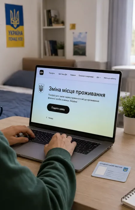 Как студентам изменить место регистрации в общежитии в «Дії»: пошаговая инструкция