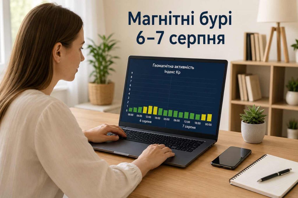 Магнитные бури 6–7 августа 2026: свежий прогноз Kp и часы максимальной активности