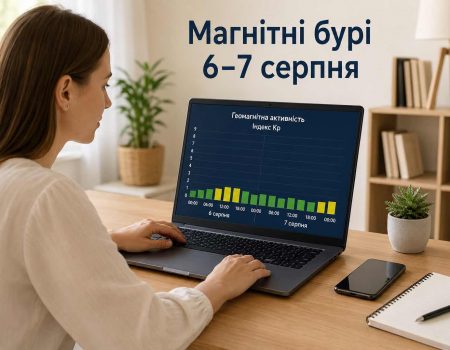 Магнитные бури 6–7 августа 2026: свежий прогноз Kp и часы максимальной активности