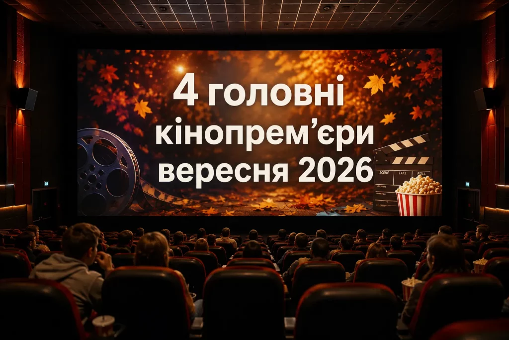 Что смотреть в кино в сентябре 2026: главные премьеры и даты 4 главные кинопремьеры сентября 2026 в Украине