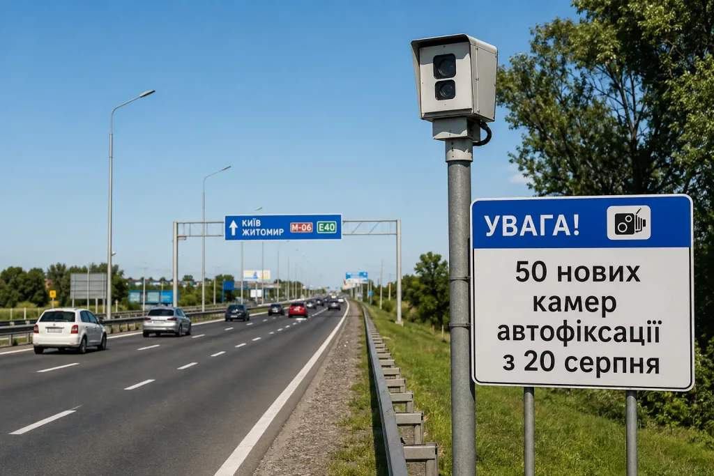Где в Украине заработают 50 новых камер автофиксации нарушений ПДД с 20 августа: адреса и штрафы Где в Украине заработают 50 новых камер автофиксации нарушений ПДД с 20 августа: адреса и штрафі
