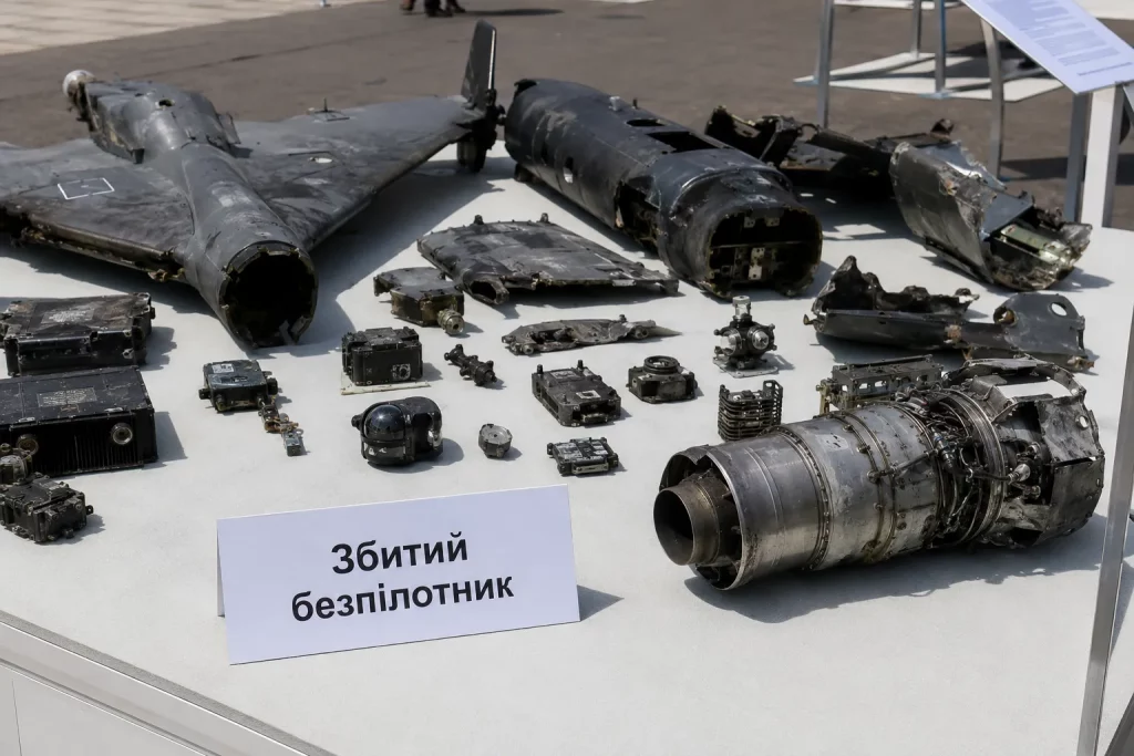 обломки реактивного ударного беспилотника