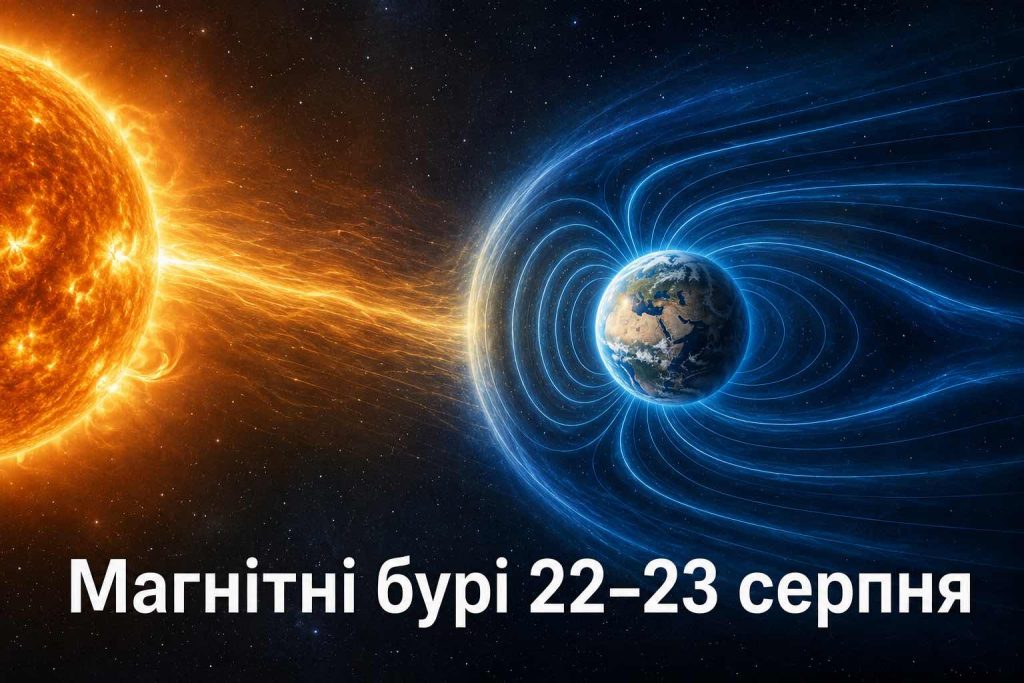 Магнитные бури 22–23 августа 2026: свежий прогноз Kp по часам и время главного пика