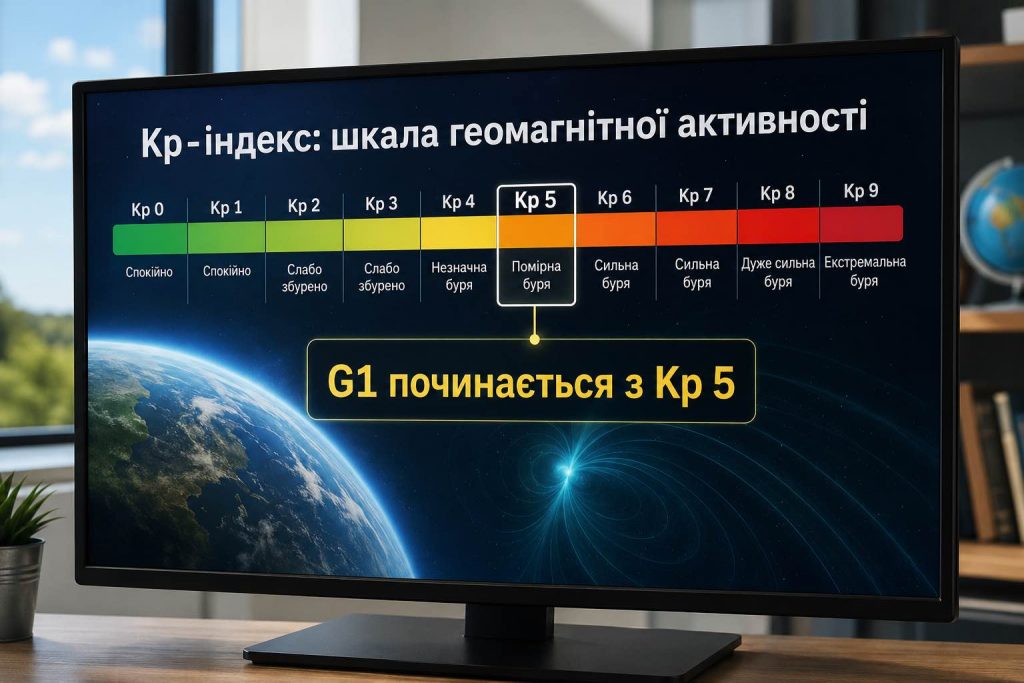 Будет ли магнитная буря 25–26 августа: точный прогноз Kp для Украины