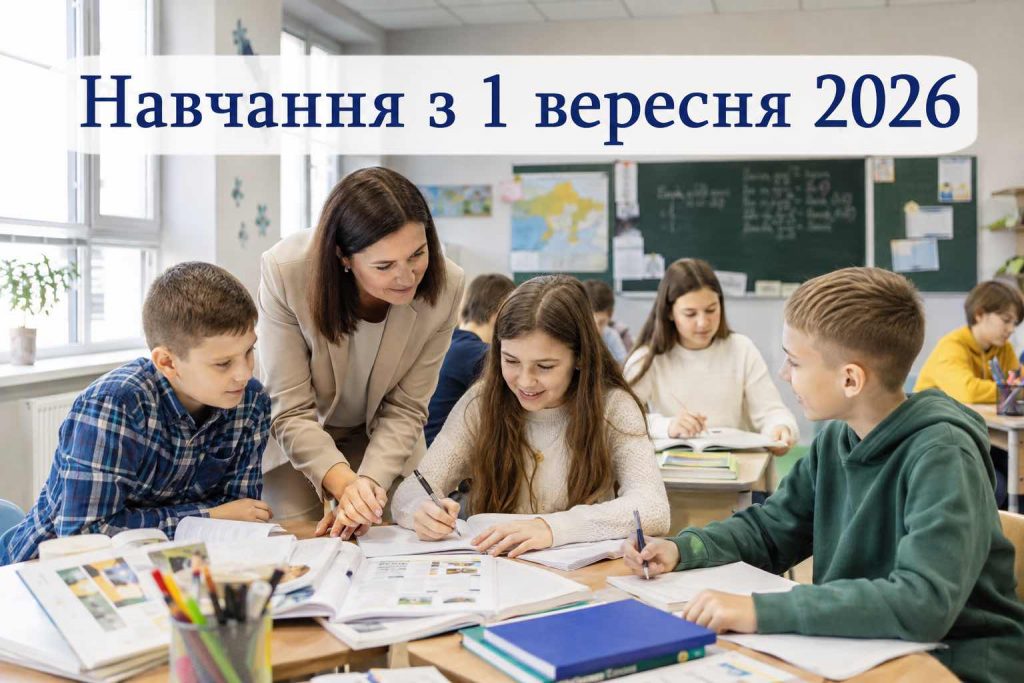 Школа с 1 сентября 2026 года: когда каникулы и как будут учиться дети в Украине