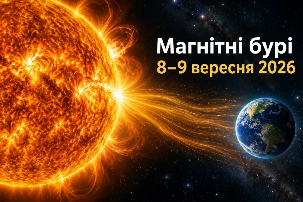 Магнитные бури 8–9 сентября 2026: прогноз Kp по часам и пик активности