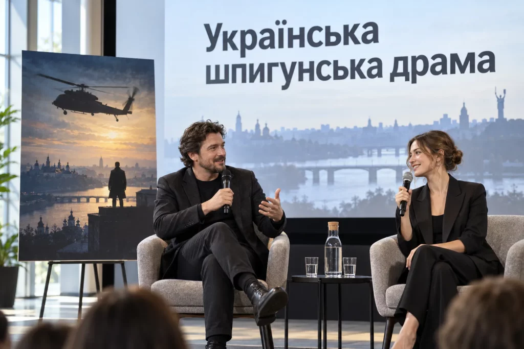 Ахтем Сеитаблаев и Ангелина Усанова на презентации фильма