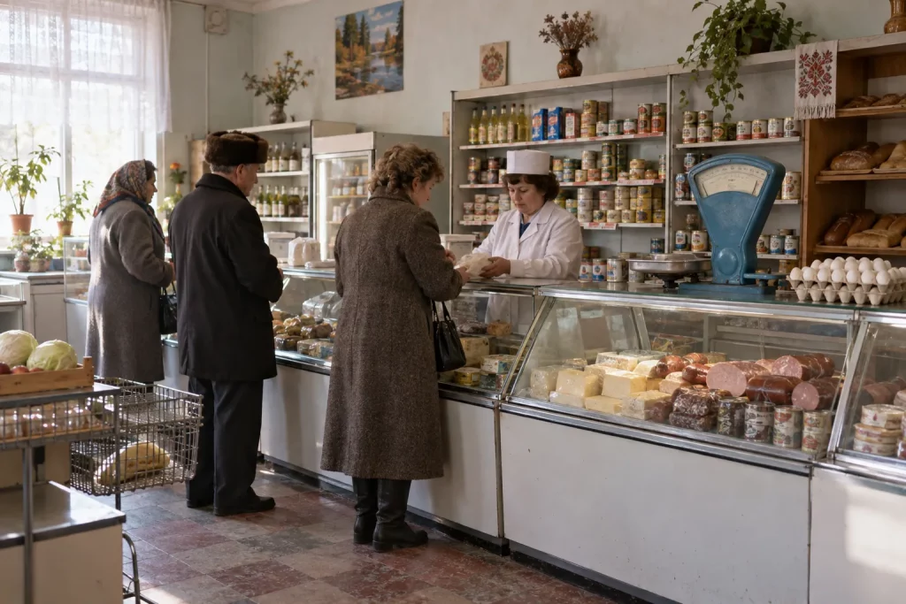 один из первых продуктовых магазинов сети АТБ