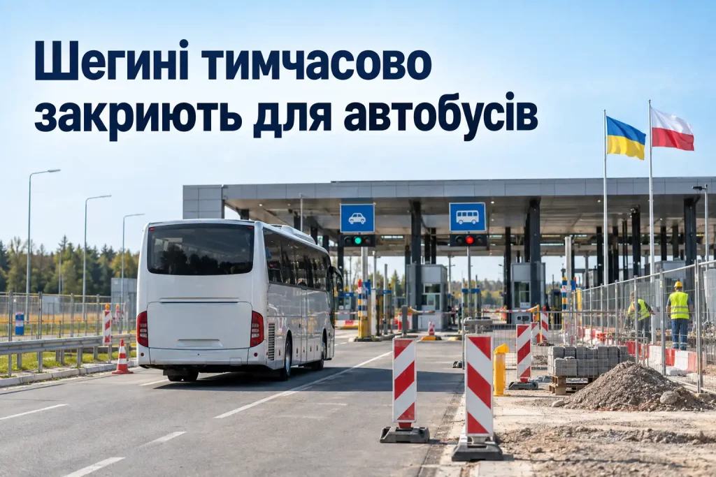 Автобусы временно перестанут пропускать через Шегини: сколько продлятся ограничения и где пересекать границу Автобусы временно перестанут пропускать через Шегини: сколько продлятся ограничения и где пересекать границу