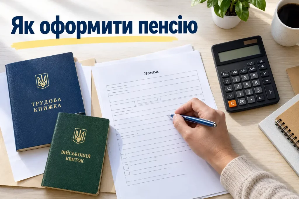 документы, удостоверение и заявление на назначение пенсии