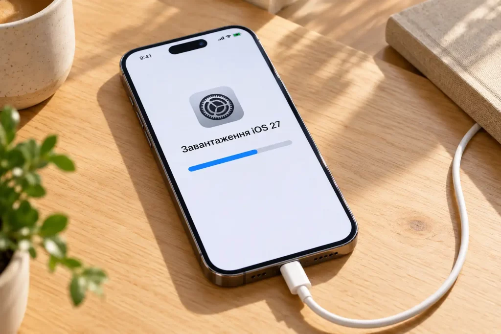 раздел обновления программного обеспечения на iPhone