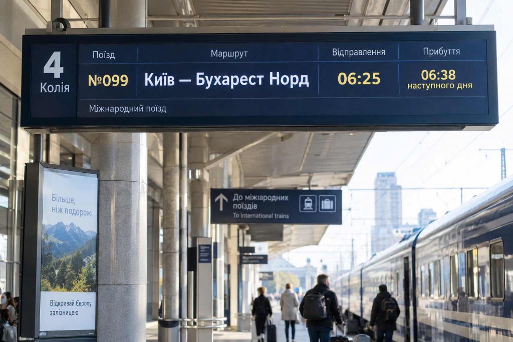 Поезд №099 Киев — Бухарест Норд: актуальное расписание, цена билетов и все остановки