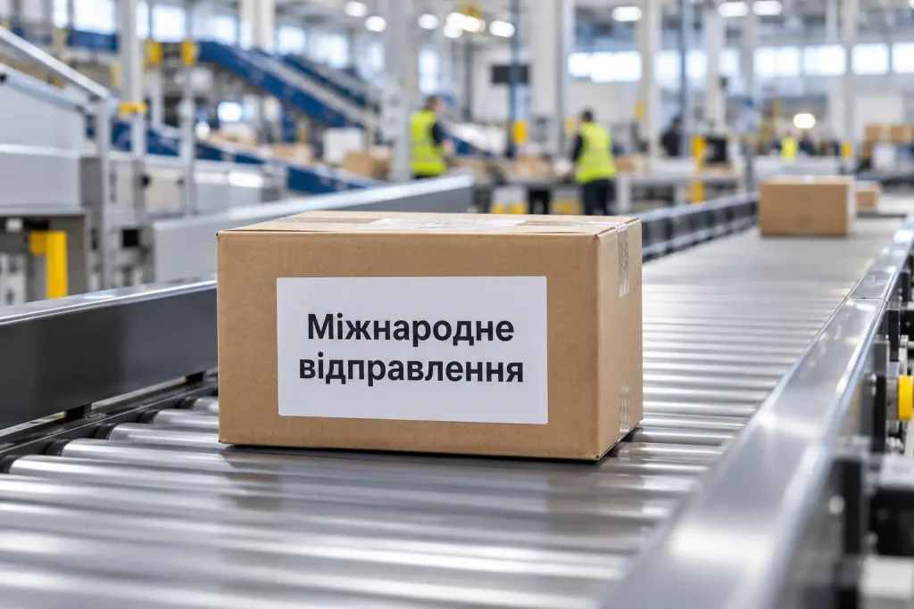 международные посылки на сортировочном центре