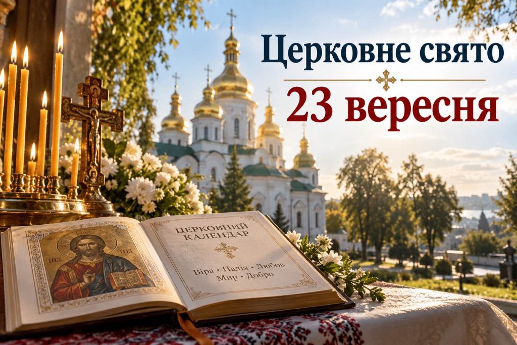 Какой церковный праздник в Украине 23 сентября 2026 года: кого чтят, традиции и запреты