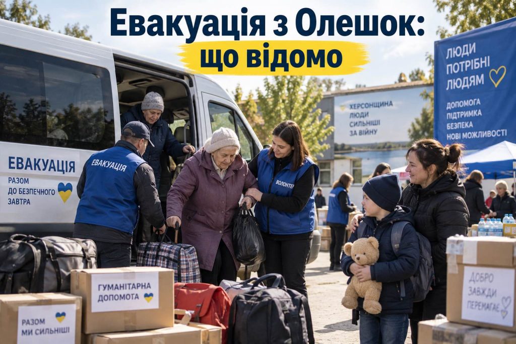 Гуманитарная катастрофа в Олешках: почему люди не могут выехать и как записаться на эвакуацию