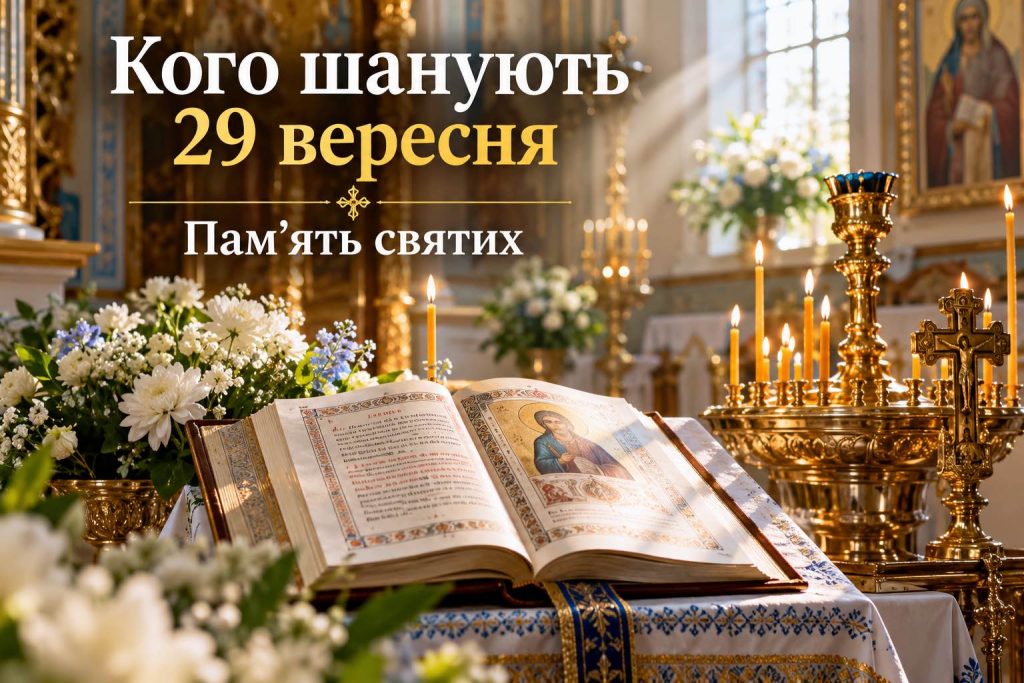 Какой церковный праздник 29 сентября 2026 года в Украине: кого чтят, традиции и запреты дня